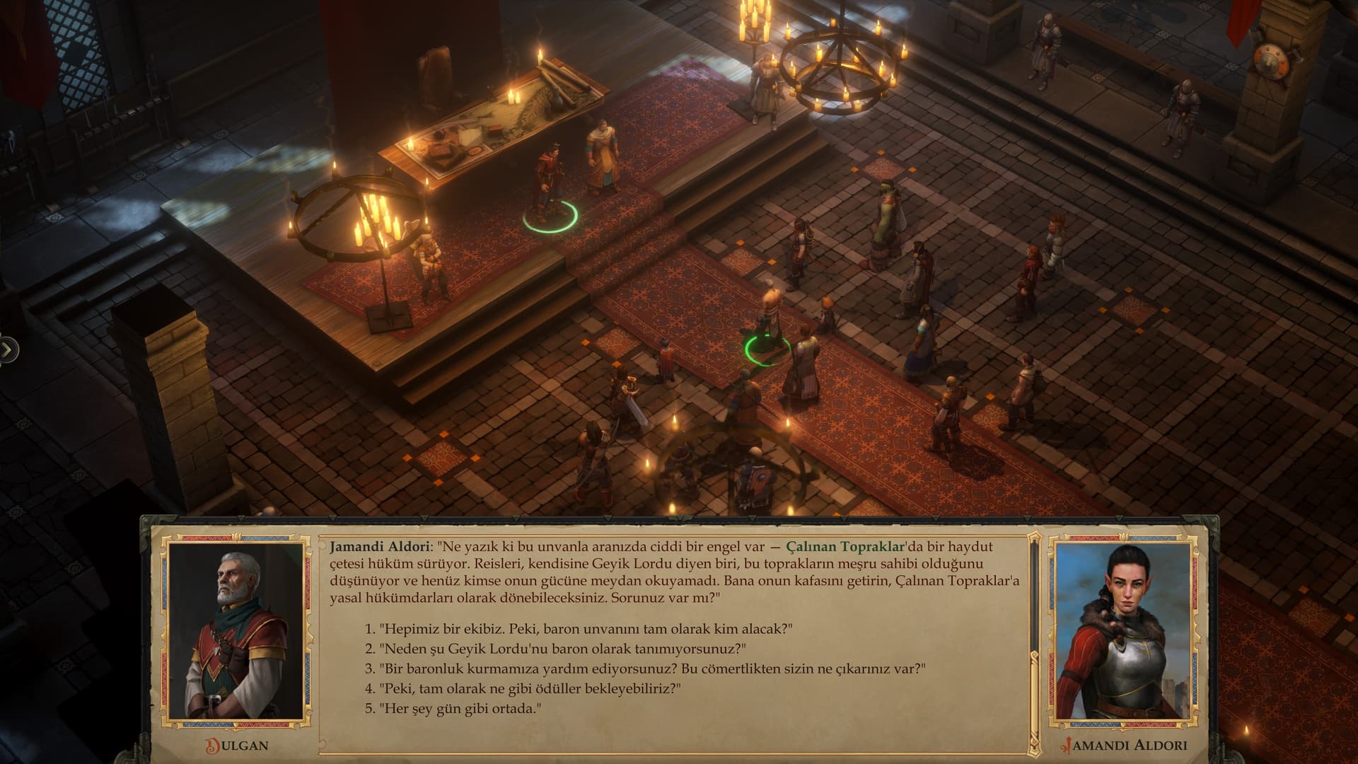 Pathfinder: Kingmaker Türkçe yama ekran görüntüsü 2