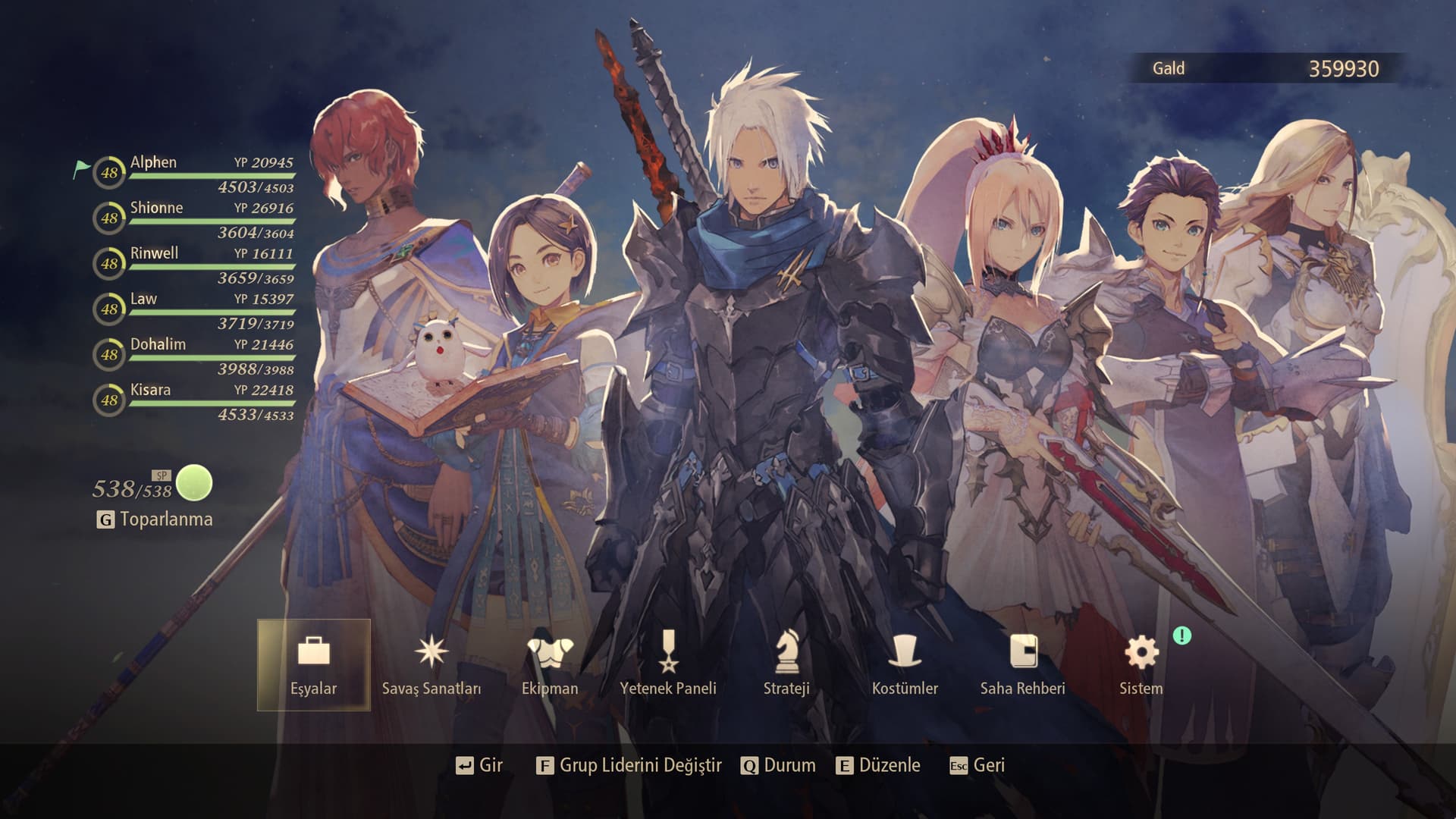 Tales of ARISE Türkçe yama ekran görüntüsü 3